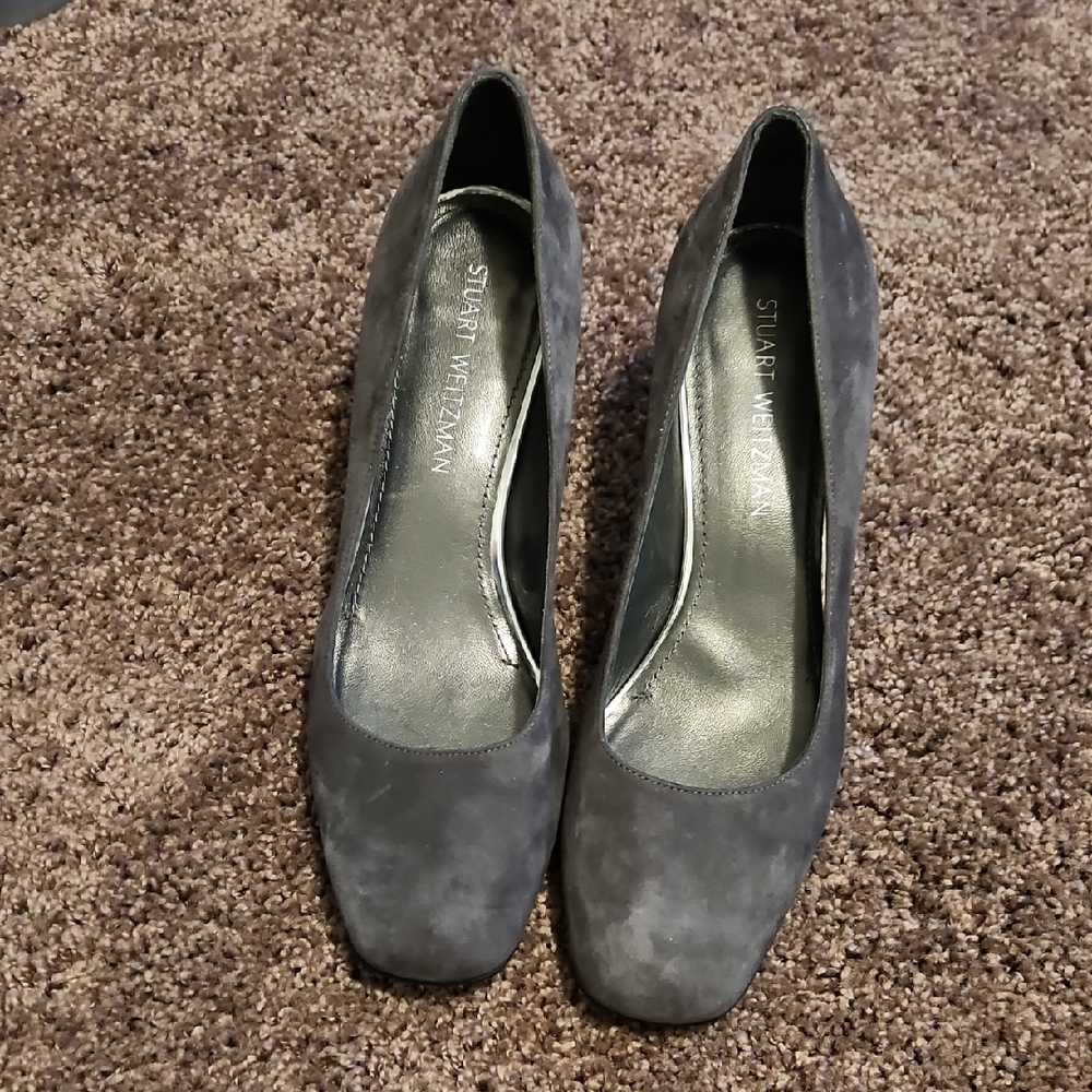 Stuart Weitzman Gray Suede Women's Shoes